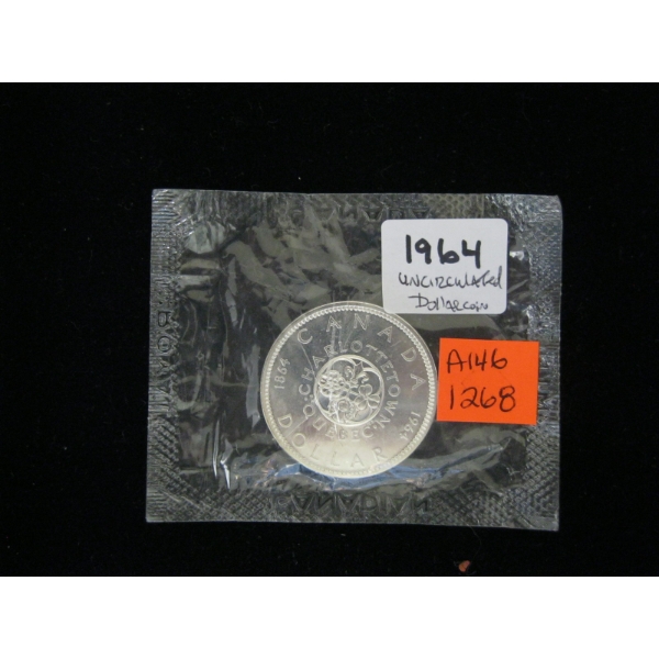 1964 UNCIRCULATED $1 COIN