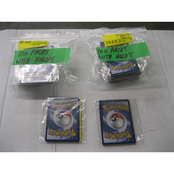 2 - 10 PACKS OF POKEMAN CARDS