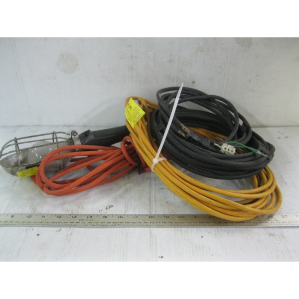EXTENSION CORDS & TROUBLE LIGHT