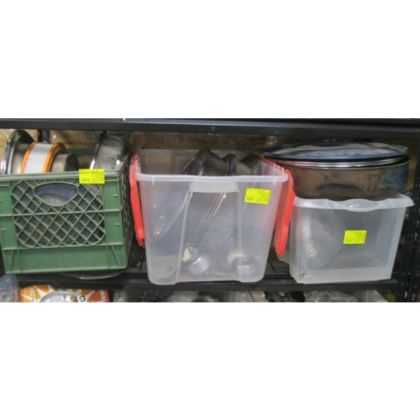 3 BINS OF ASST. AIR CLEANERS