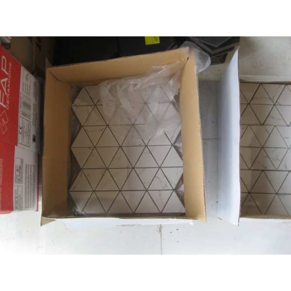 2 PART BOXES OF DECORATIVE TILE SHEETS