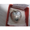 Image 5 : STERLING .925 SILVER HEART LOCKET PENDANT - 4.5G