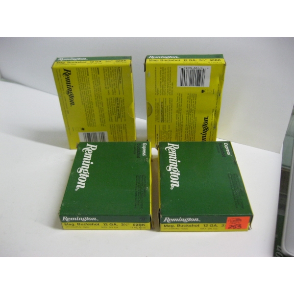REMINGTON MAG. BUCKSHOT 12GA 3 1/2" 00BK|4X5 PLASTIC SHOTGUN SHELLS