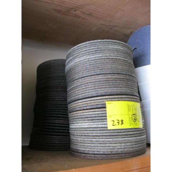 2 STACKS OF 5"X1/8"X7/8" CUTTING DISCS, APPROX. 38/STACK