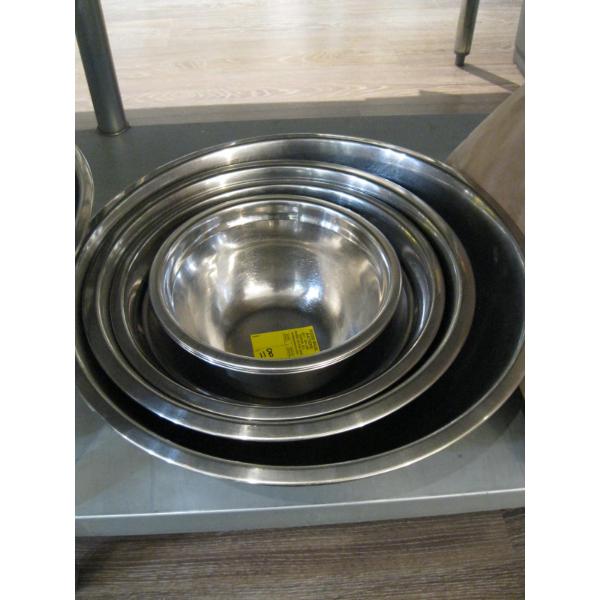 7 STAINLESS STEEL MIXING BOWLS