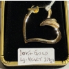 Image 1 : 10KT GOLD LG. HEART PENDANT, 2.4G