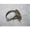 Image 3 : CAT'S EYE STERLING SILVER RING, SZ 7 1/2
