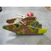 Image 1 : WOODEN TANK ON WHEELS W/MOVEABLE GUNS