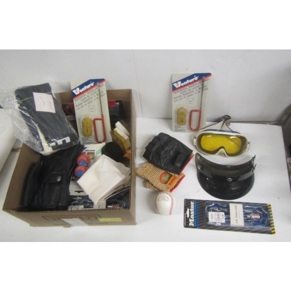 NEW BIKE LOCKS, GLOVES, ETC.
