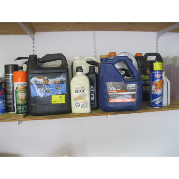 MISC. OILS, PAINT, CLEANERS, ETC.