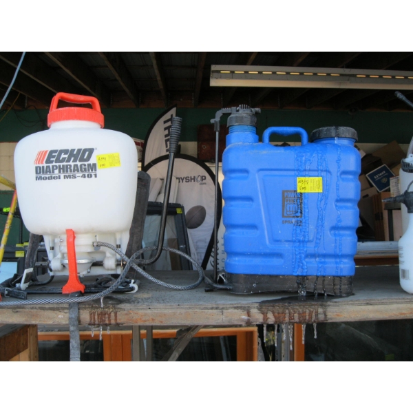 ECHO BACKPACK SPRAYER & POWERFIST "AS IS" BACKPACK SPRAYER