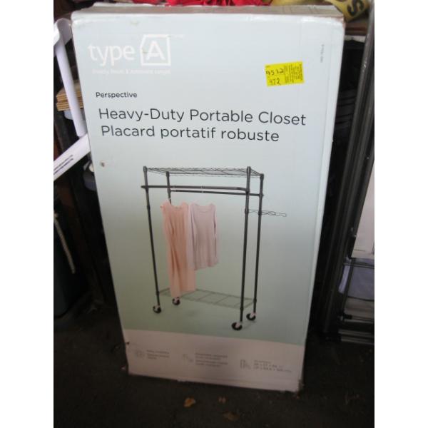 HEAVY DUTY PORTABLE CLOSET - NEW IN BOX