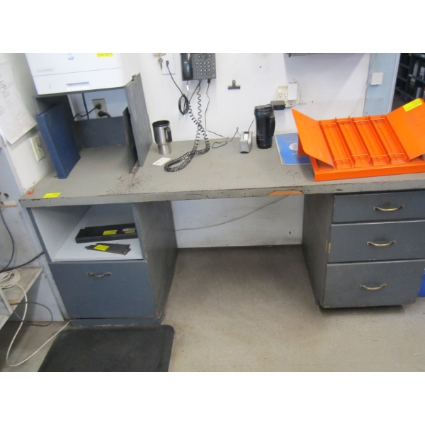 24"X68" 4 DRAWER WORK DESK W/CUBBY