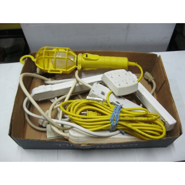 ASST. POWER BARS, TROUBLE LIGHT, ETC.