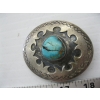 Image 2 : TURQUOISE & SILVER BELT BUCKLE