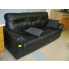 Image 2 : BLACK LEATHER SOFA
