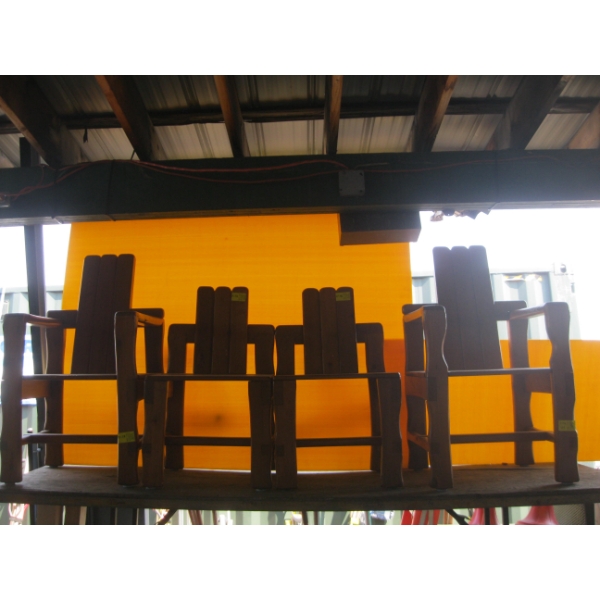 4 WOODEN CHAIRS