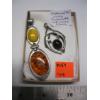 Image 2 : 2 STERLING .925 SILVER PENDANTS W/COLORED STONES