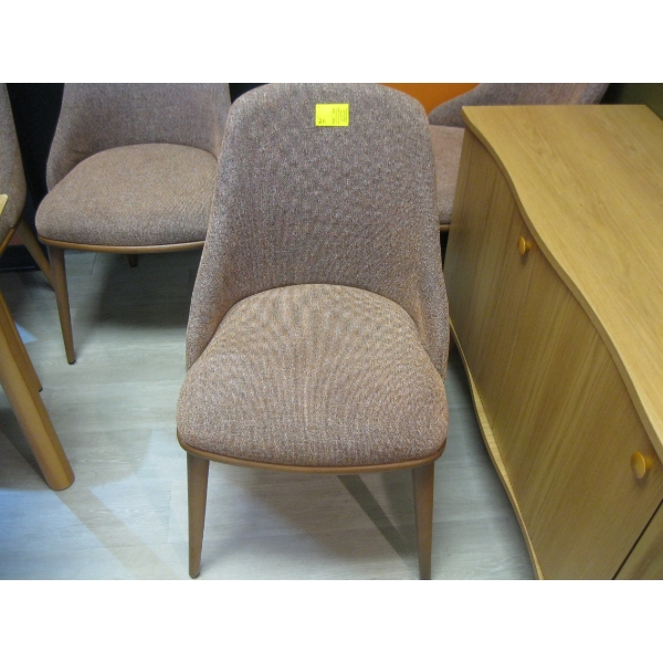 WOOD FRAMED UPHOLSTERED DINING CHAIR