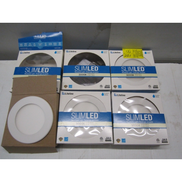 5 NEW SLIM LED RECESSED LIGHTS