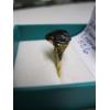 Image 4 : 10KT BLACK ALASKA DIAMOND HEMATITE RING, 2.9G, SZ 6