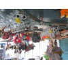 Image 2 : ALL HANGING GLASS ON BAR RACK, MISC. MUGS, CASSETTE PLAYER W/CASSETTES, ETC.
