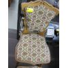 Image 2 : SET OF 4 OAK FRAMED UPHOLSTERED CHAIRS