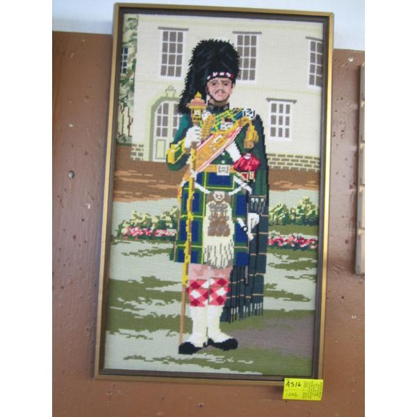 FRAMED NEEDLEPOINT PICTURE