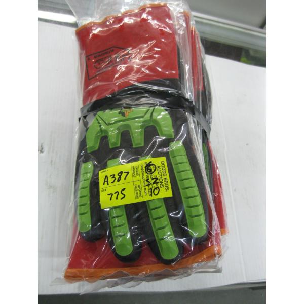 6 PAIR OF SZ 10 CHEM STOP GLOVES