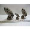 Image 1 : 3 OWL FIGURINES