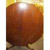 Image 4 : LG. ROUND ANTIQUE SINGLE PEDESTAL FLIP TOP TABLE