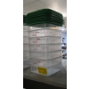 Image 1 : 6 PLASTIC CONTAINERS W/LIDS - 2QT