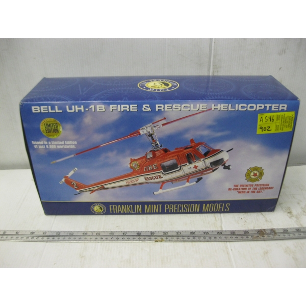 BELL UH1B FIRE & RESCUE HELICOPTER - FRANKLIN MINT