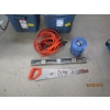 Image 2 : 2 BINS OF MISC. LIGHTS, HEATER, JUMPER CABLES, ETC.