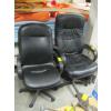 Image 1 : 2 BLACK HIGH BACK OFFICE CHAIRS