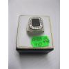 Image 1 :  STERLING SILVER RING W/DARK STONE, SZ 9 3/4