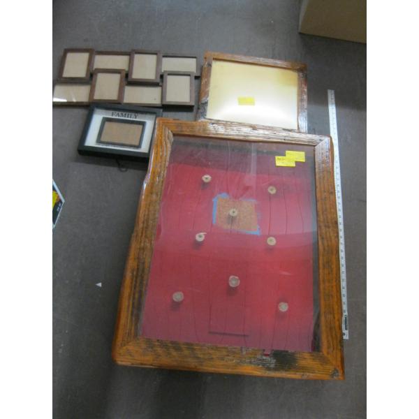 ASST. PICTURE FRAMES, SHADOW BOX, ETC.