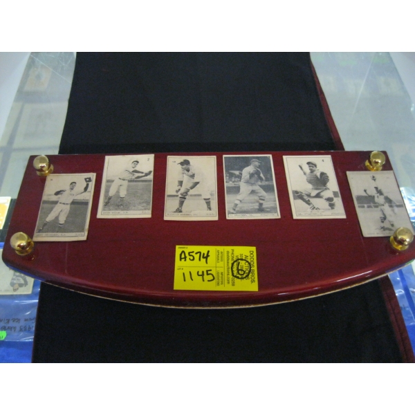 6 BASEBALL CARDS - NO MARKINGS