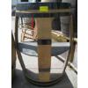 Image 1 : 1/2 OAK WINE BARRELL SHELF UNIT
