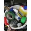 Image 3 : 3 CONTAINERS OF MISC. SCREWS, CLEANERS, SANDPAPER, ETC.
