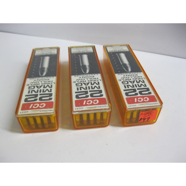 CCI 22 MINI MAG LONG RIFLE HOLLOW POINT|3X100 ROUNDS