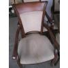 Image 2 : SET OF 6 WOOD FRAMED UPHOLSTERED DINING CHAIRS
