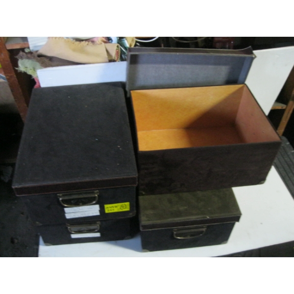 4 STORAGE BOXES
