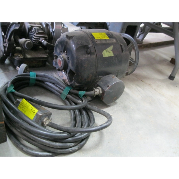 LG. 1HP GENERAL ELECTRIC MOTOR W/CORD & ON/OFF SWITCH