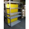 Image 1 : METAL & WOOD SHELF UNIT