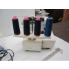 Image 3 : SERGER SEWING MACHINE & BAG OF ACCESS.