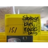 Image 2 : STORAGE BIN UNIT ON CASTORS WITH YELLOW  STORAGE BINS - NO CONTENTS