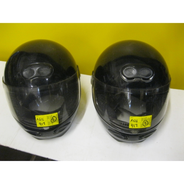 2 MOTORCYCLE HELMETS