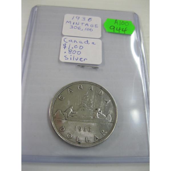 1936 CDN $1 COIN