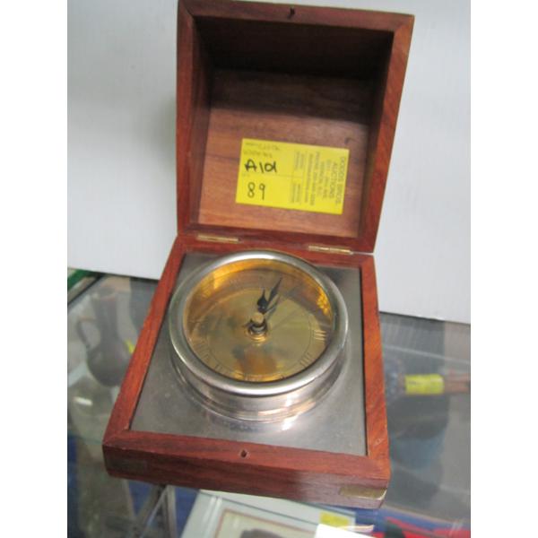 WOOD CASED CLOCK